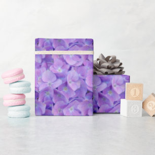 Lilac Hydrangea Blume Wrapping Paper Geschenkpapier