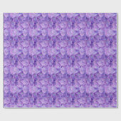 Lilac Hydrangea Blume Wrapping Paper Geschenkpapier (Flach)