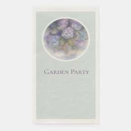 Lilac Hydrangea Garden Party Guest Towels Serviette