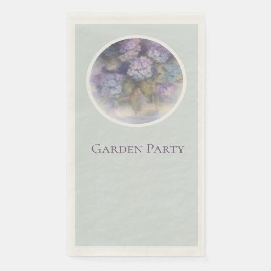 Lilac Hydrangea Garden Party Guest Towels Serviette (Vorderseite)