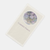 Lilac Hydrangea Garden Party Guest Towels Serviette (Ecke)