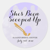 Lilac Ice Cream Brautparty MultiUse Sticker (Vorderseite)