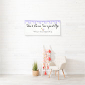 Lilac Ice Cream Social Welcome Vinyl Banner (Insitu)