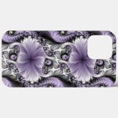 Lilac Illusion Abstraktes florales Fraktal Kunstfa Case-Mate iPhone Hülle (Rückseite (Horizontal))