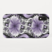 Lilac Illusion Abstraktes florales Fraktal Kunstfa Case-Mate iPhone Hülle (Rückseite (Horizontal))