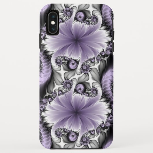 Lilac Illusion Abstraktes florales Fraktal Kunstfa Case-Mate iPhone Hülle (Rückseite)