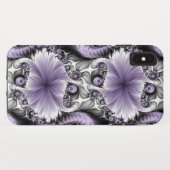 Lilac Illusion Abstraktes florales Fraktal Kunstfa Case-Mate iPhone Hülle (Rückseite (Horizontal))