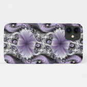 Lilac Illusion Abstraktes florales Fraktal Kunstfa Case-Mate iPhone Hülle (Rückseite (Horizontal))