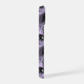 Lilac Illusion Abstraktes florales Fraktal Kunstfa iPhone 15 Hülle (Rechte Seite)