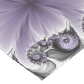 Lilac Illusion Abstraktes florales Fraktal Kunstfa Mittelgroßer Tischläufer (Ecke)
