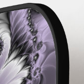 Lilac Illusion Abstraktes florales Fraktal Kunstfa Pickleball Schläger (Linke Seite)