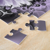 Lilac Illusion Abstraktes florales Fraktal Kunstfa Puzzle (Seite)
