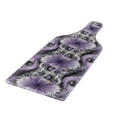 Lilac Illusion Abstraktes florales Fraktal Kunstfa Schneidebrett (Ecke)
