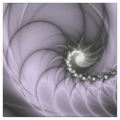 Lilac Illusion Abstraktes florales Fraktal Kunstfa Stoff (Muster)