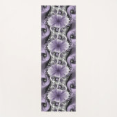 Lilac Illusion Abstraktes florales Fraktal Kunstfa Yogamatte (Vorderseite)