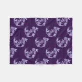 Lilac im Kreis Fleecedecke (Vorderseite (Horizontal))