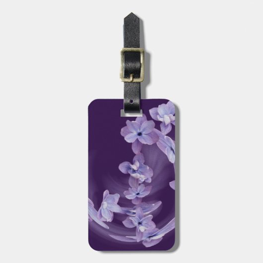 Lilac im Kreis Gepäckanhänger (Vorderseite vertikal)