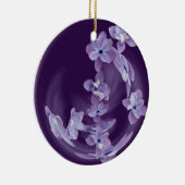 Lilac im Kreis Keramik Ornament (Rechts)