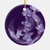 Lilac im Kreis Keramik Ornament (Vorne)