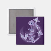 Lilac im Kreis Magnet (Vorderseite/Rückseite)