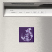 Lilac im Kreis Magnet (In Situ (Geschirrspüler))