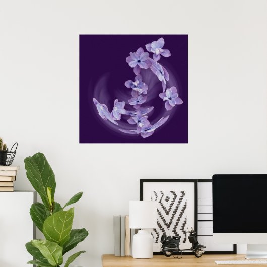Lilac im Kreis Poster (Heimbüro)