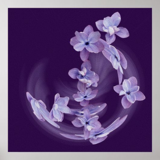 Lilac im Kreis Poster (Vorne)