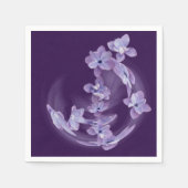 Lilac im Kreis Serviette (Vorderseite)