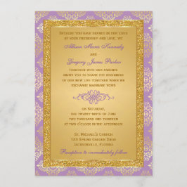 Lilac, IMITAT Glitzer, Damask Weditation Einladung