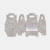 Lilac Imitats Bow Silver Sequins Sweet 16 Geschenkschachtel (Ungefaltet)