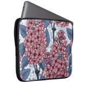 Lilac in Rosa und Blau Laptopschutzhülle (Vorne Rechts)
