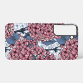 Lilac in Rosa und Blau Samsung Galaxy Hülle (Rückseite (Horizontal))