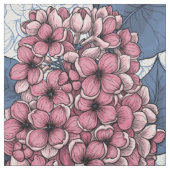 Lilac in Rosa und Blau Stoff (Muster)