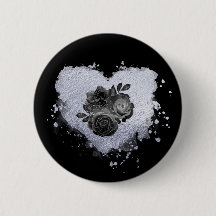 *~* Lilac Iridescent Heart Blume Frauen SCHWARZ