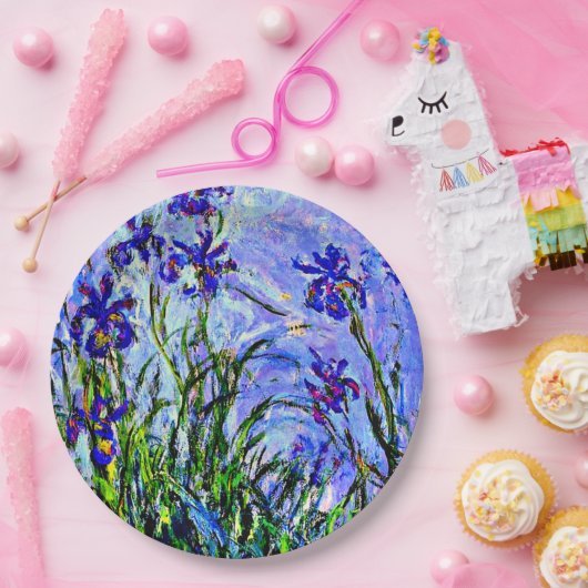 Lilac Irische Kunstwerke von Claude Monet  Pappteller (Party)