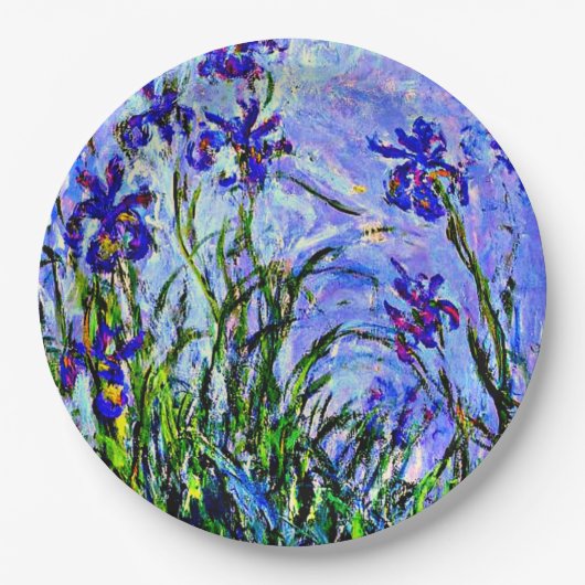 Lilac Irische Kunstwerke von Claude Monet Pappteller (Vorderseite)