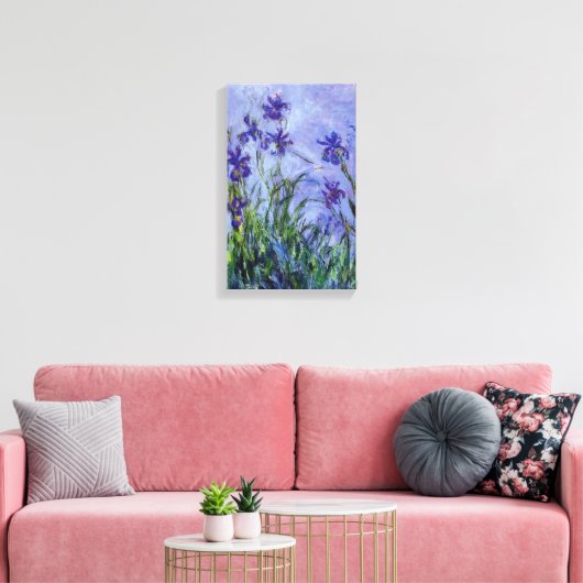 Lilac Irises Claude Monet Fine Art Leinwanddruck (Insitu (Wohnzimmer))