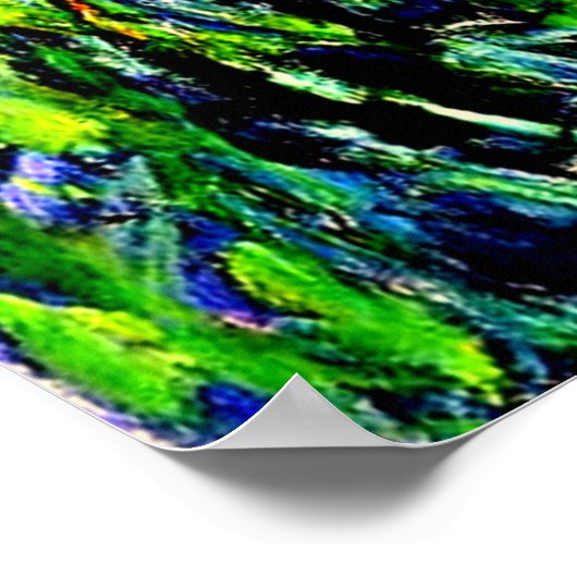 Lilac Irises feine art von Claude Monet, Poster (Ecke)