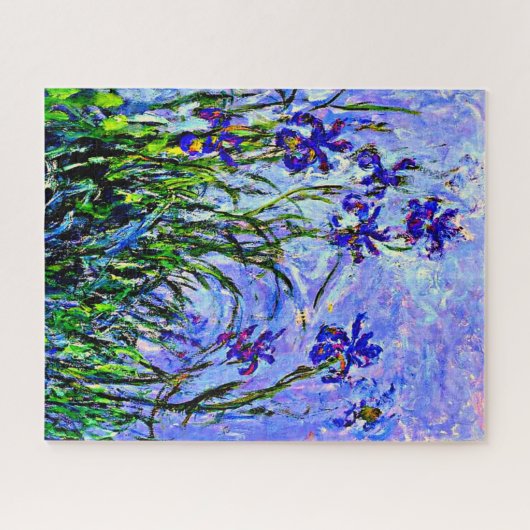 Lilac Irises fine art by Claude Monet, Puzzle (Horizontal)