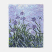 Lilac Irises Fleecedecke (Vorderseite)