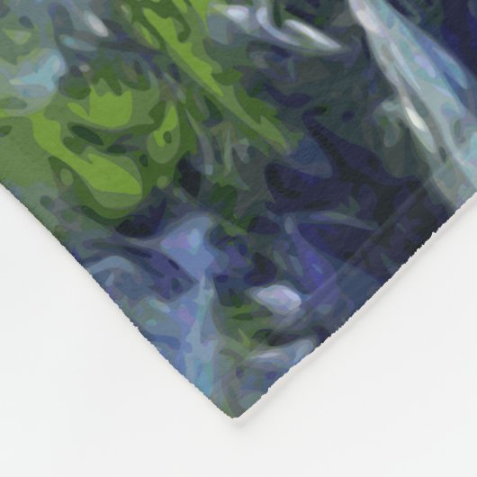 Lilac Irises Fleecedecke (Ecke)