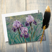 Lilac Irises, Iris Mauves, Claude Monet Postkarte