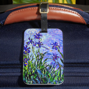 Lilac Irises von Claude Monet Gepäckanhänger