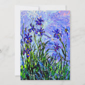 Lilac Irises von Claude Monet, Karte (Vorderseite)