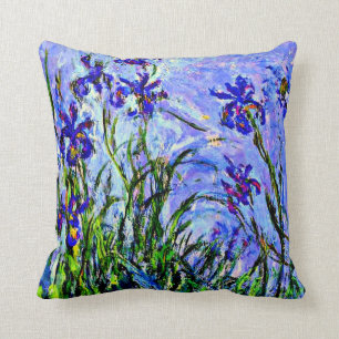 Lilac Irises von Claude Monet, Kissen
