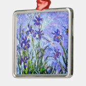 Lilac Irises von Claude Monet, Ornament Aus Metall (Links)