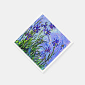 Lilac Irises von Claude Monet Serviette (Ecke)