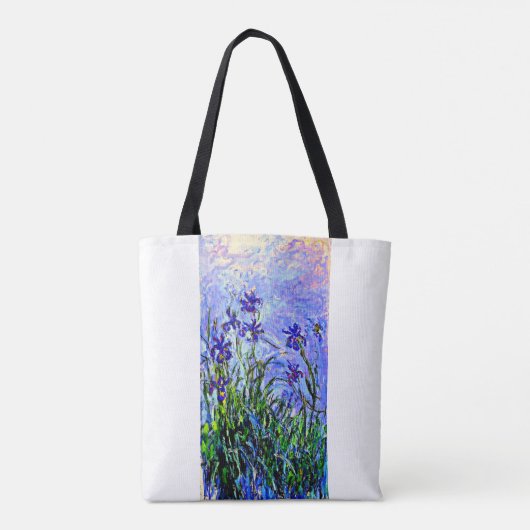 Lilac Irises von Claude Monet, Tasche (Rückseite)