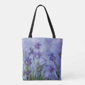 Lilac Irises von Claude Monet Tasche (Rückseite)