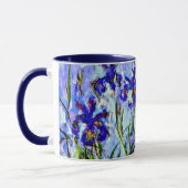 Lilac Irises von Claude Monet Tasse (Links)